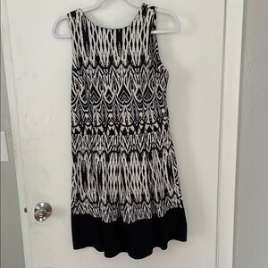 Charming Charlie Black and White Sleeveless Sundress
